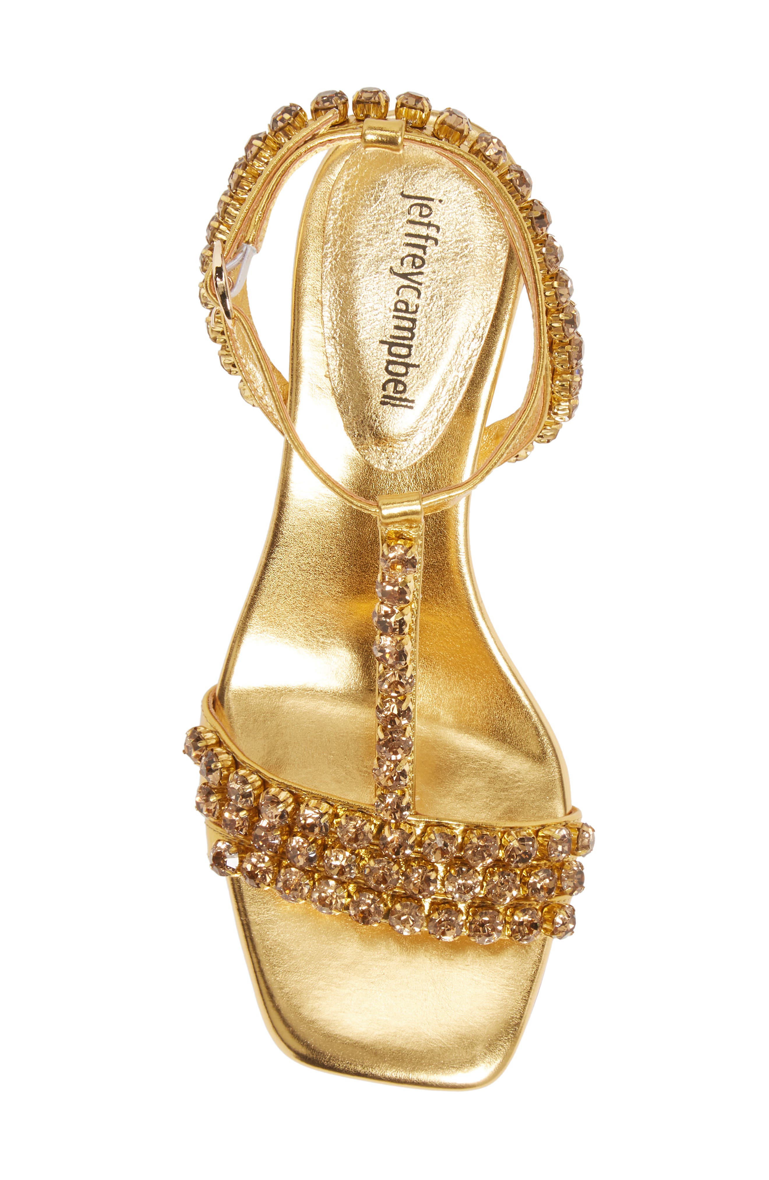 Reyn Jewel T-Strap Sandal, Alternate, color, GOLD COMBO LEATHER