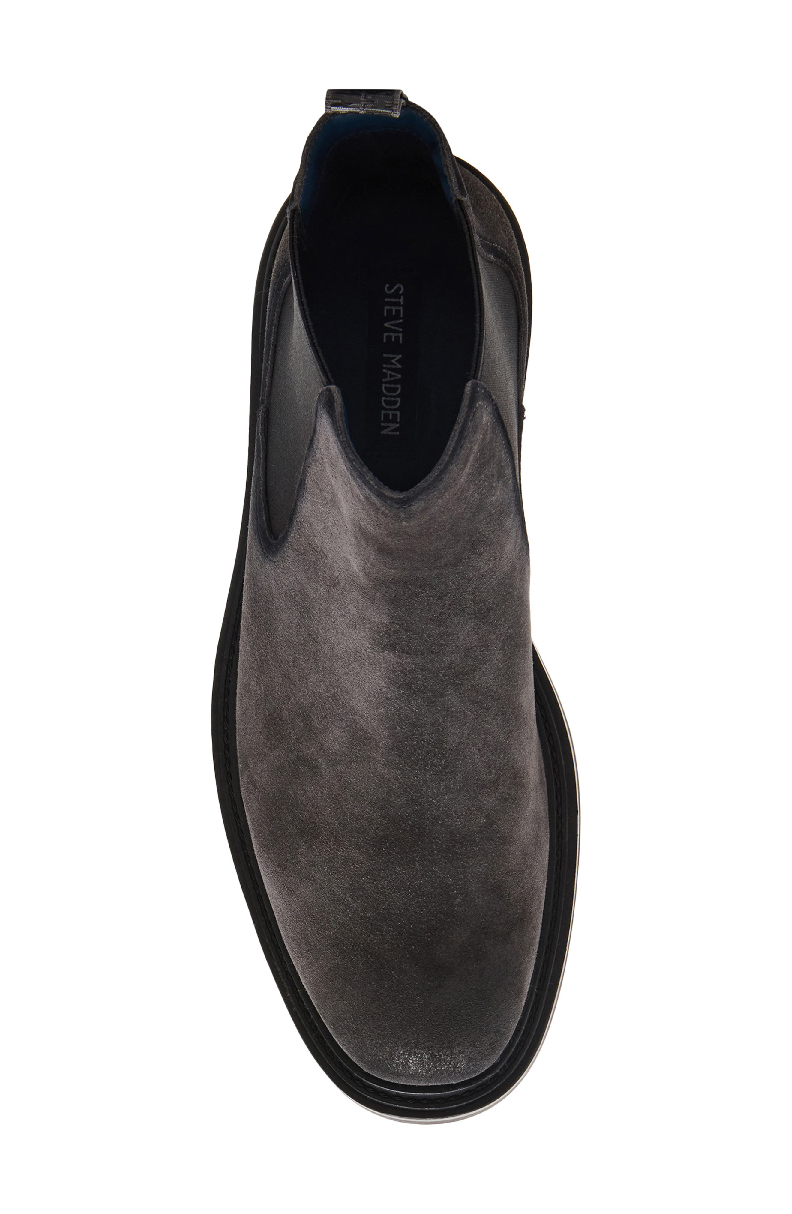 Steve Madden Hatton Chelsea Boot, Alternate, color, Dark Grey
