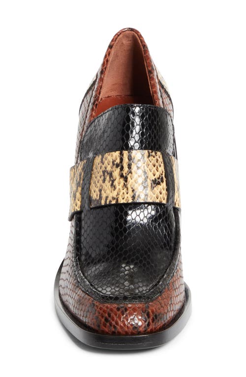 Jimmy Choo Tylor 95 Snake-effect Leather Loafer Pumps In Multi