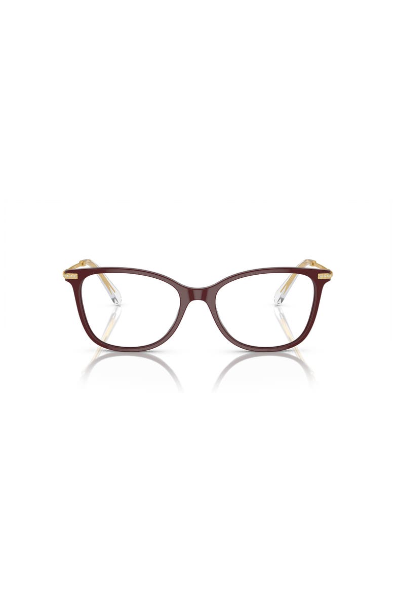 54mm Square optical glasses, Alternate, color, Red