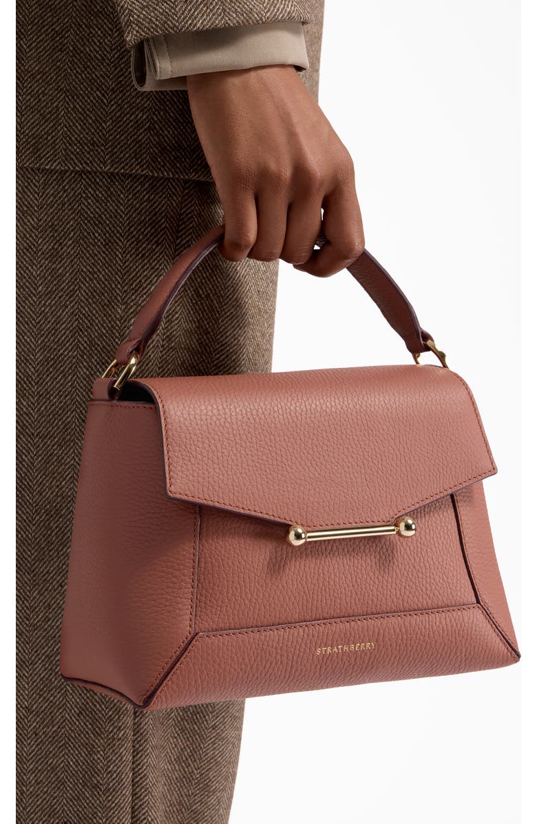 Strathberry Mosaic Leather Top Handle Bag, Alternate, color,