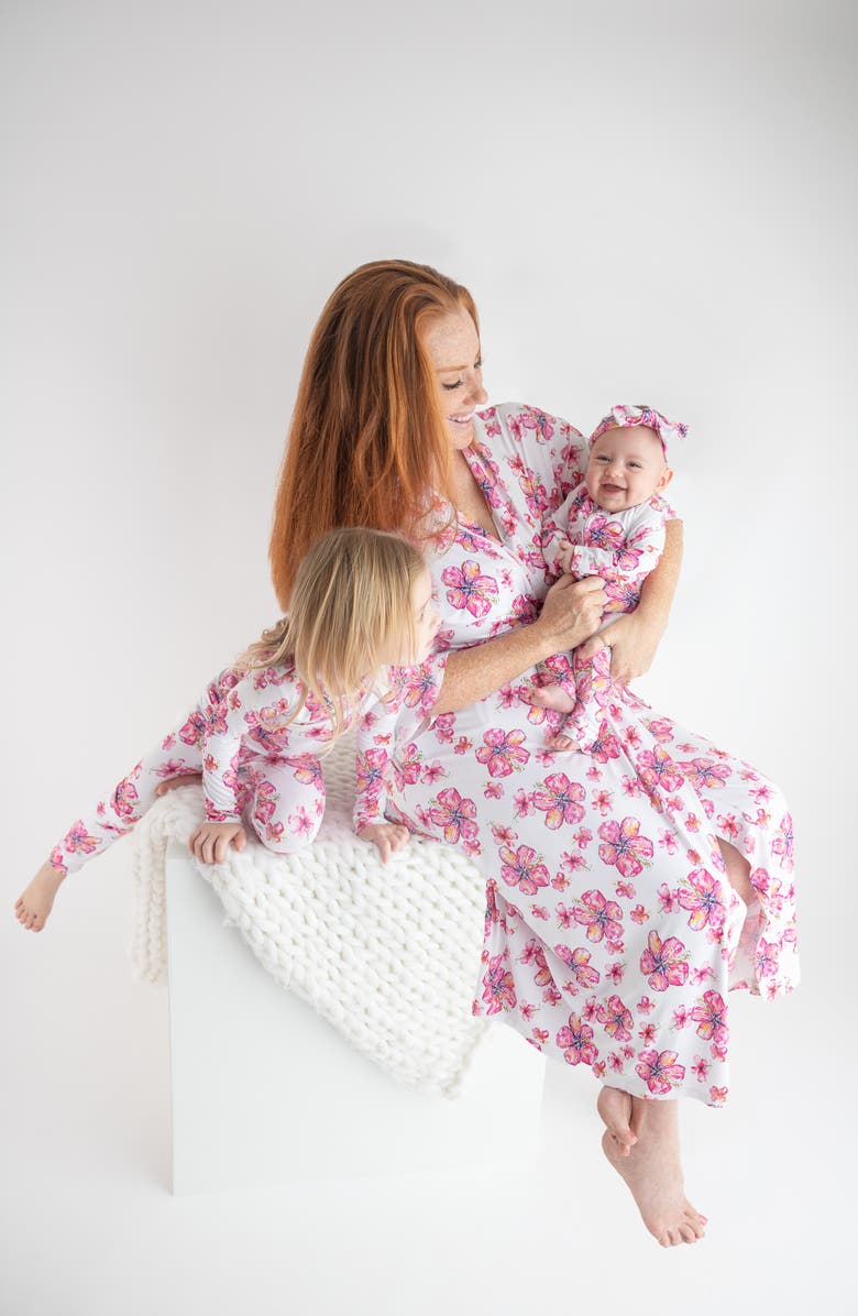 Coco Moon Hibiscus Kiss Robe, Alternate, color, Pink