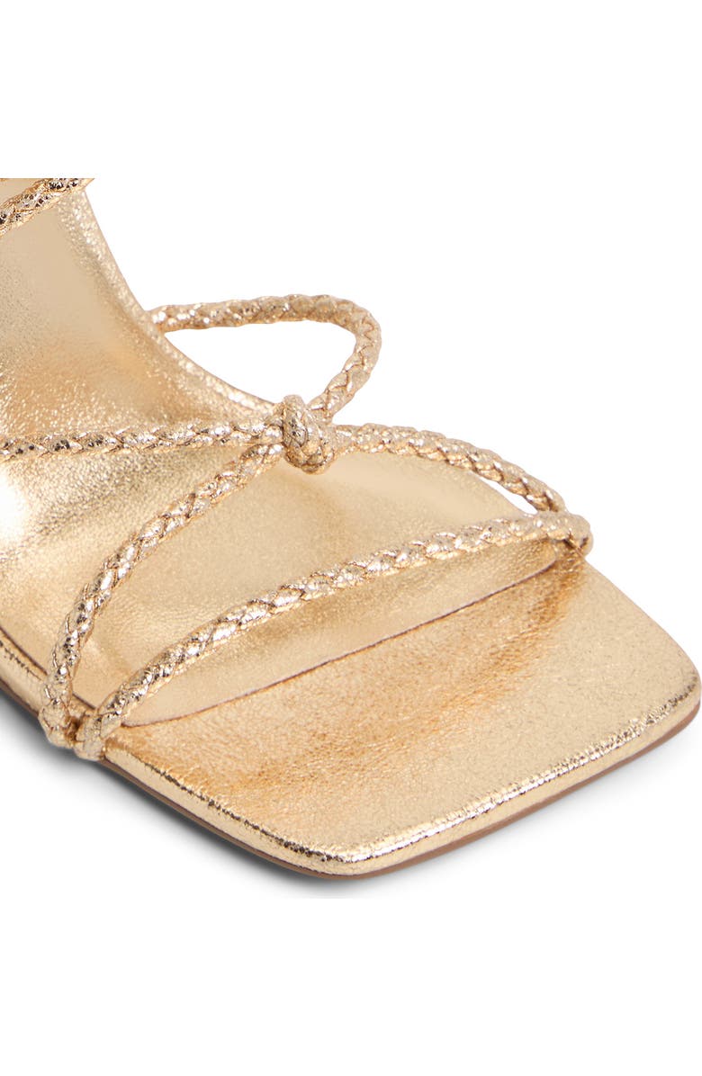 Call It Spring By Aldo Adriaana Ankle Wrap Sandal, Alternate, color, Gold