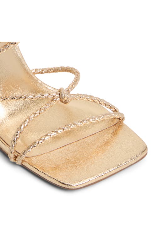 Call It Spring By Aldo Adriaana Ankle Wrap Sandal In Gold