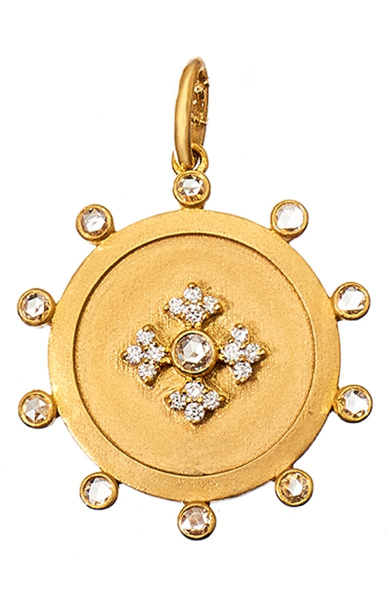 Sethi Couture Arya Diamond Pendant, Alternate, color, Yellow