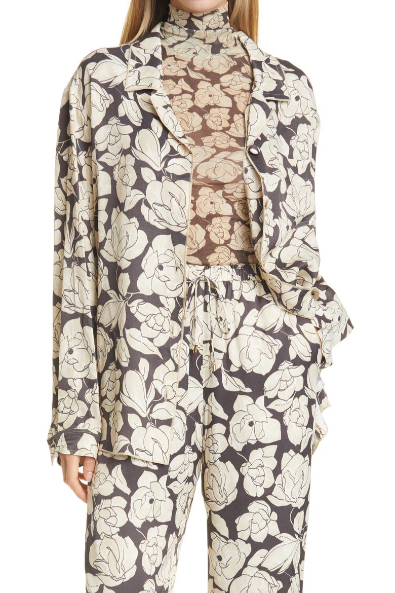 Oona Print Shirt, Main, color, PORCELAIN ROSE