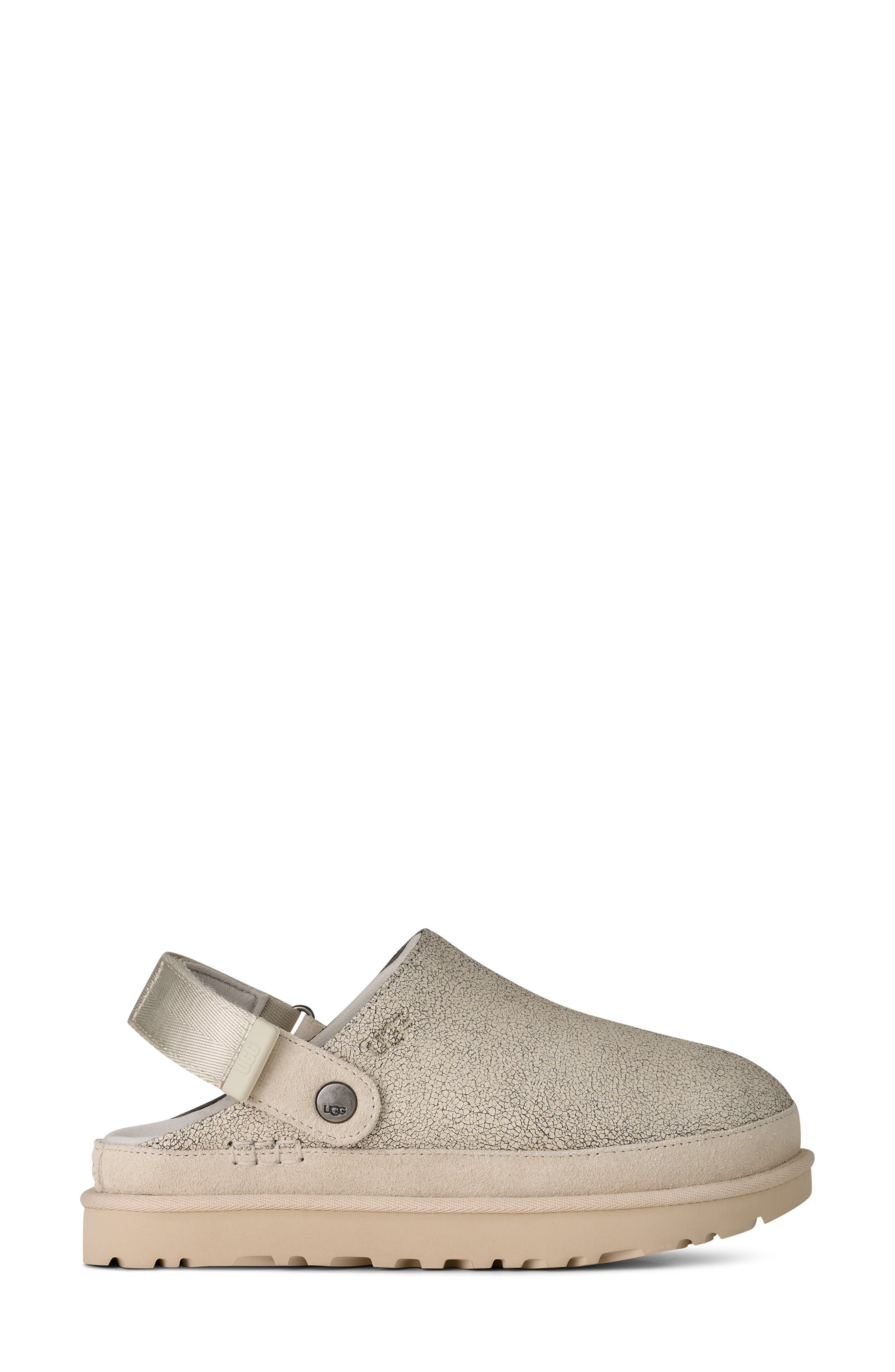 UGG<sup>®</sup> Goldenstar Crackle Clog, Alternate, color, Crackle White