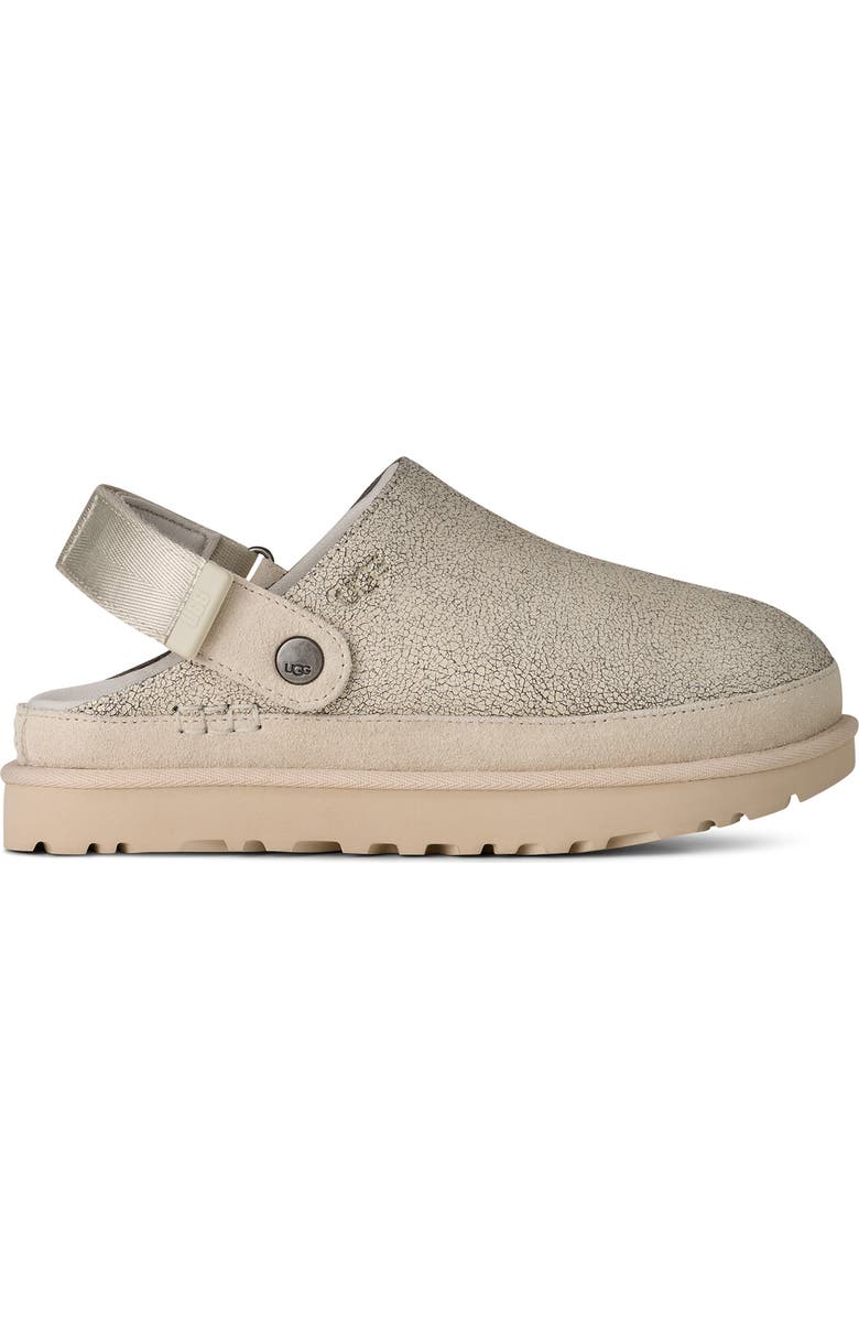 UGG<sup>®</sup> Goldenstar Crackle Clog, Alternate, color, Crackle White