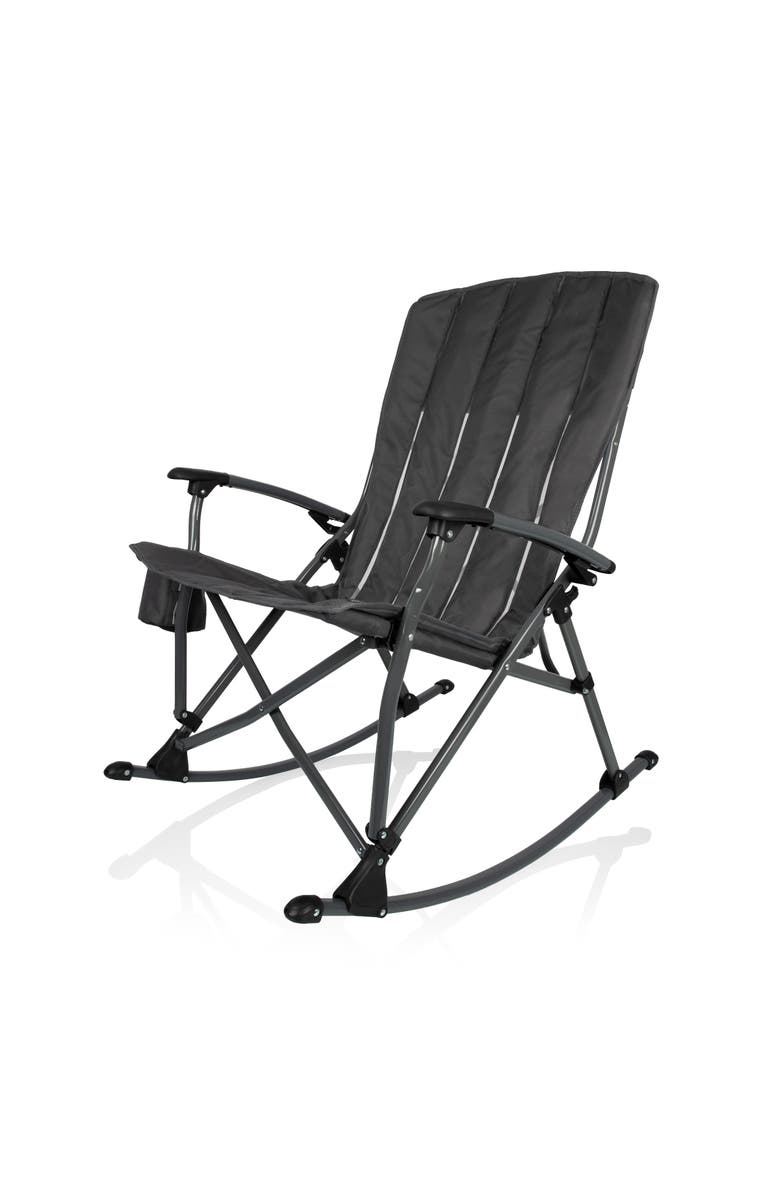 Oniva Outdoor Rocking Camp Chair, Main, color, Gunmetal Gray