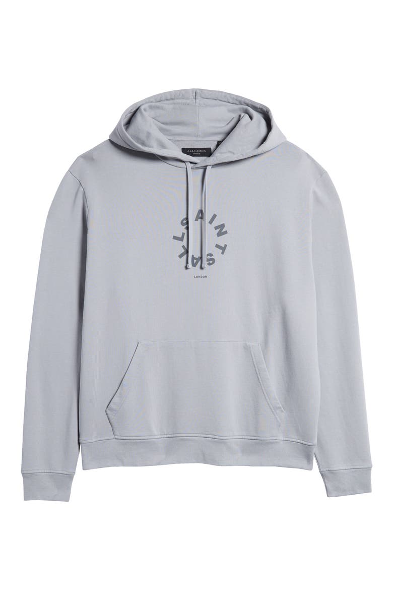 Tierra Logo Cotton French Terry Graphic Hoodie, Main, color, GUNMETAL GREY