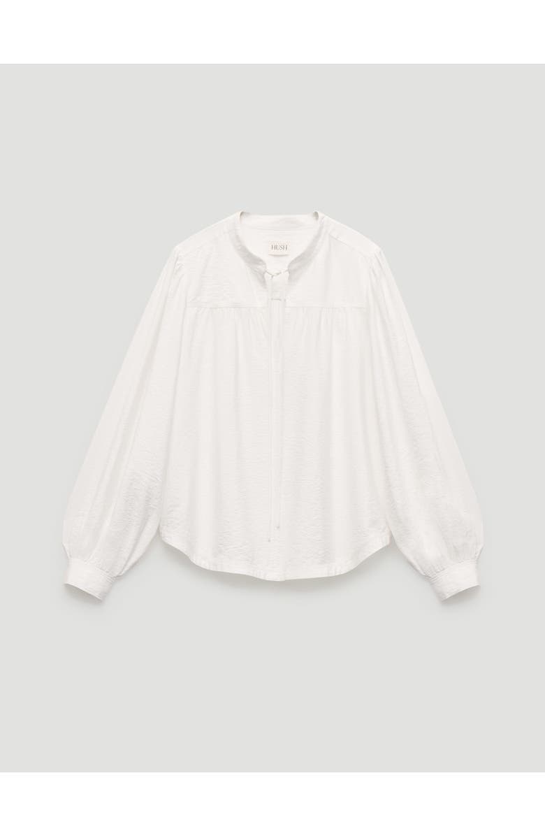 Hush Harlow Tie Front Detail Blouse, Alternate, color, Ecru White
