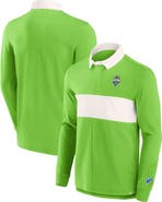 FANATICS Men's Fanatics Branded Green Seattle Sounders FC Penalty Kick Long Sleeve Polo