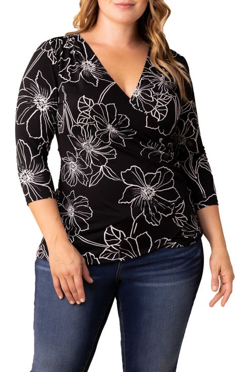 Faux Wrap Top (Plus Size)