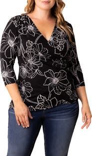 Kiyonna Faux Wrap Top