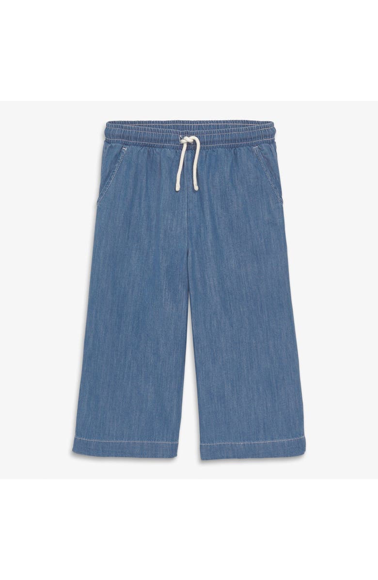Primary Kids Chambray Cropped Easy Pant, Main, color, Classic Chambray