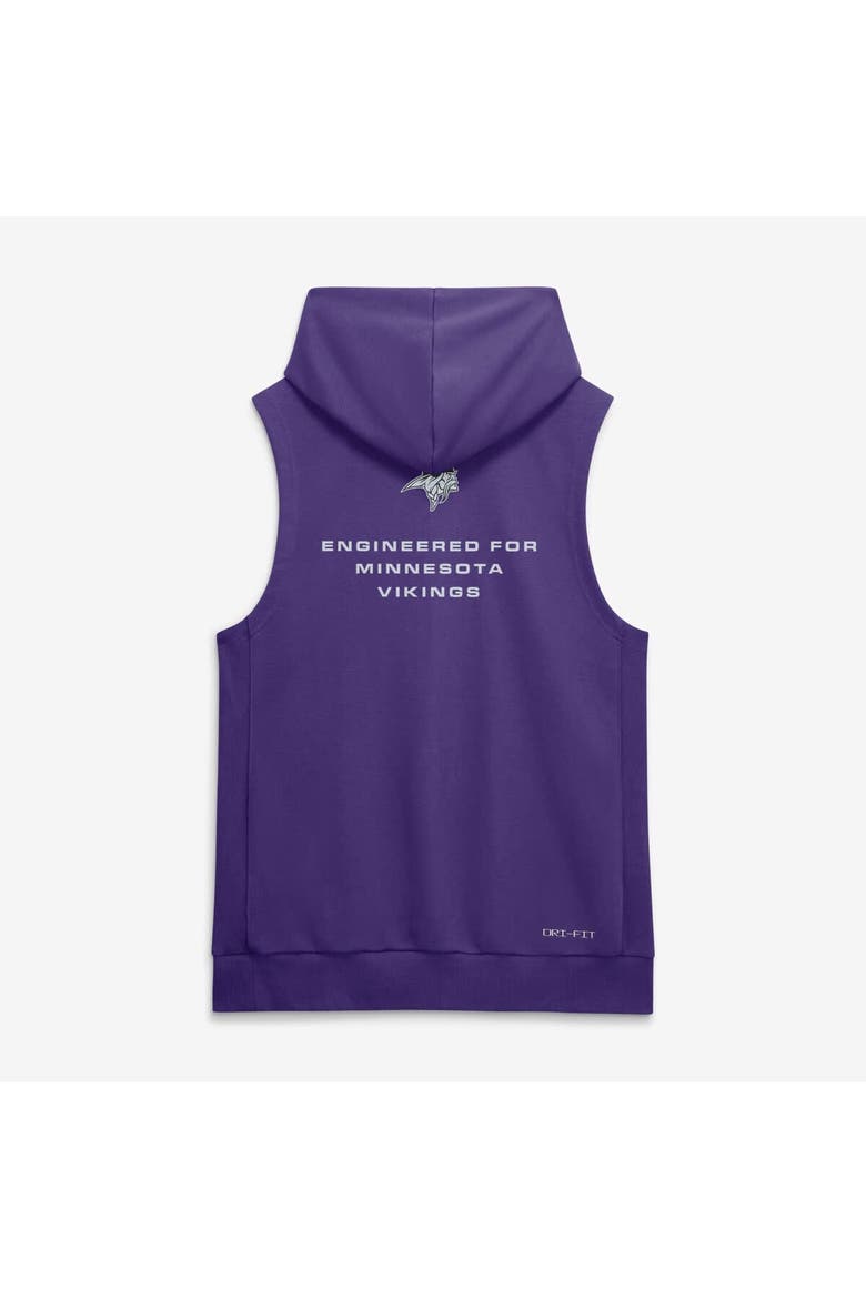 Men's Nike Purple Minnesota Vikings Sideline Standard Issue Dri-FIT Sleeveless Hoodie, Alternate, color, Purple