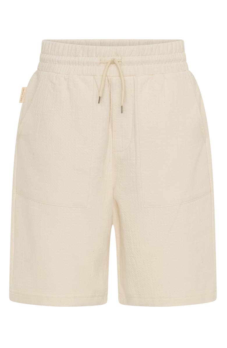 TINY TRIBE Kids' Textured Shorts, Main, color, Cream
