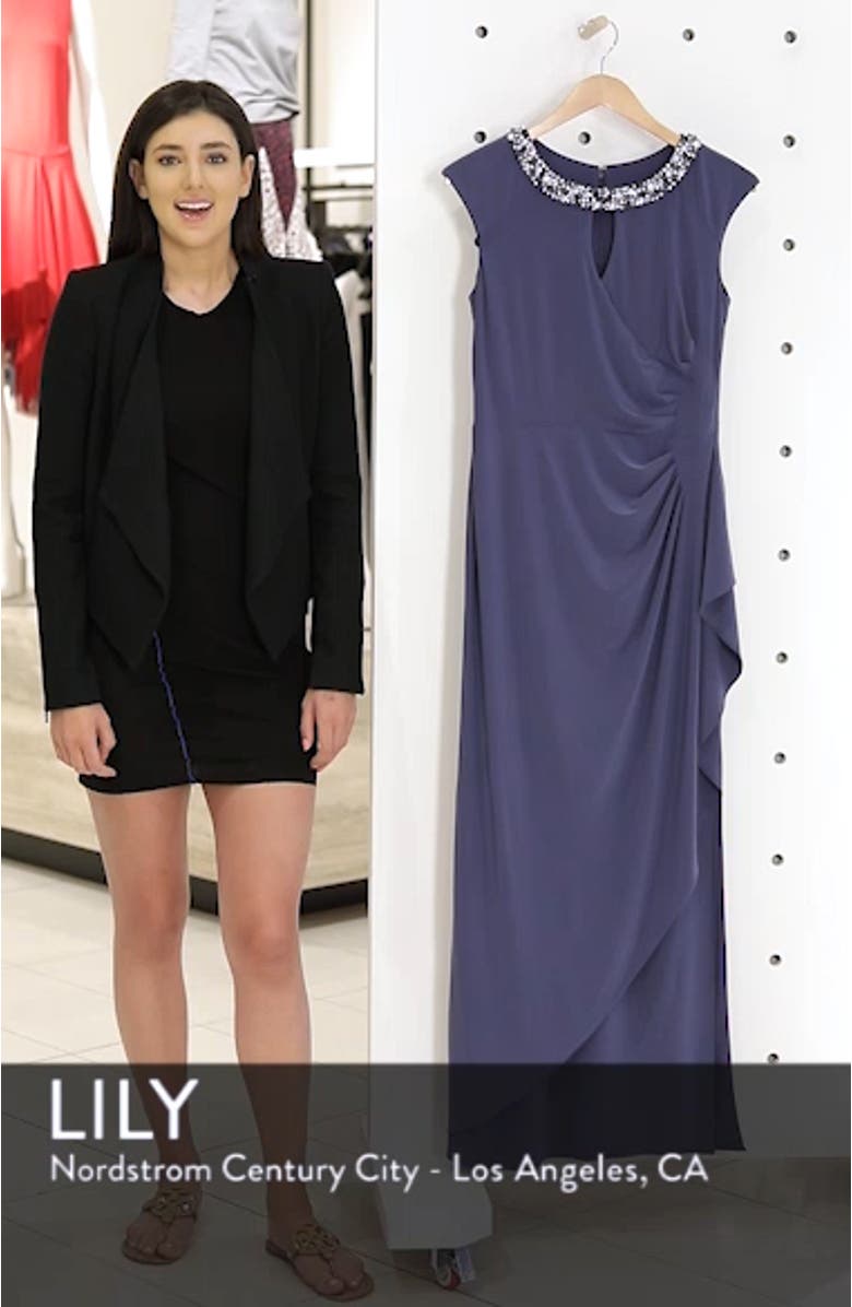 Embellished Cap Sleeve Gown, sales video thumbnail