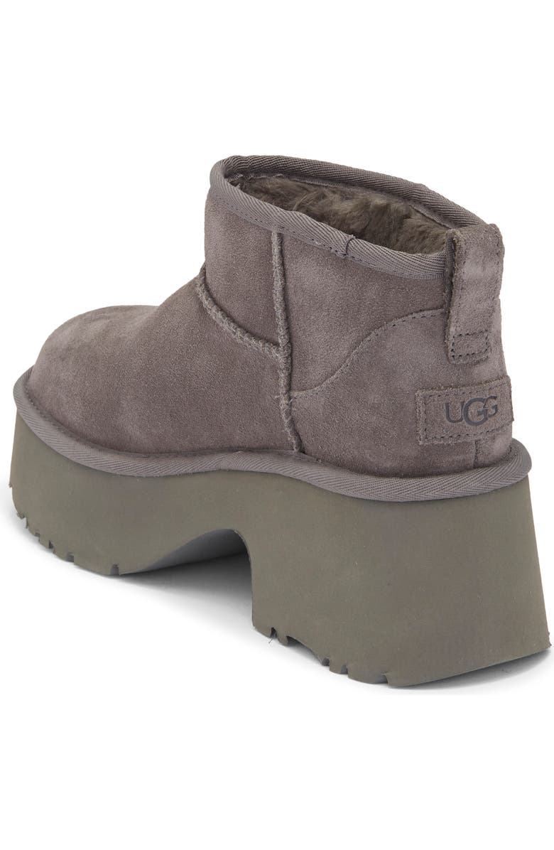 UGG<sup>®</sup> Classic Ultra Mini New Heights Platform Boot, Alternate, color, Charcoal