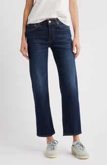 Re/Done Slim Straight Crop Jeans