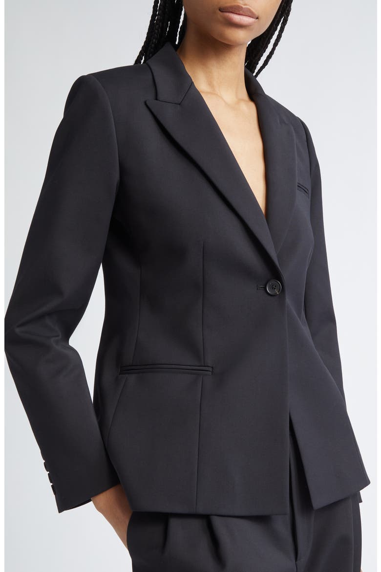 Flynn Single Breasted Blazer, Alternate, color, BLACK
