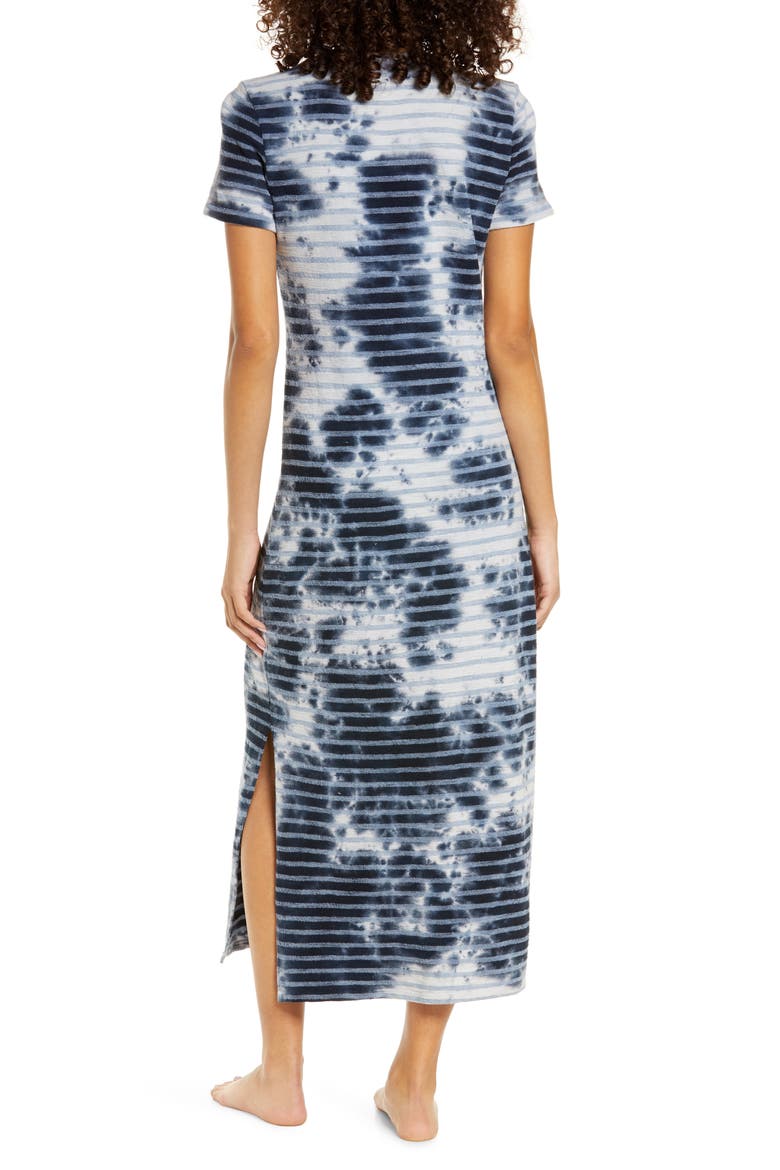 Catalina Cloud Stripe Tie Dye Sleep Dress, Alternate, color, CLOUD