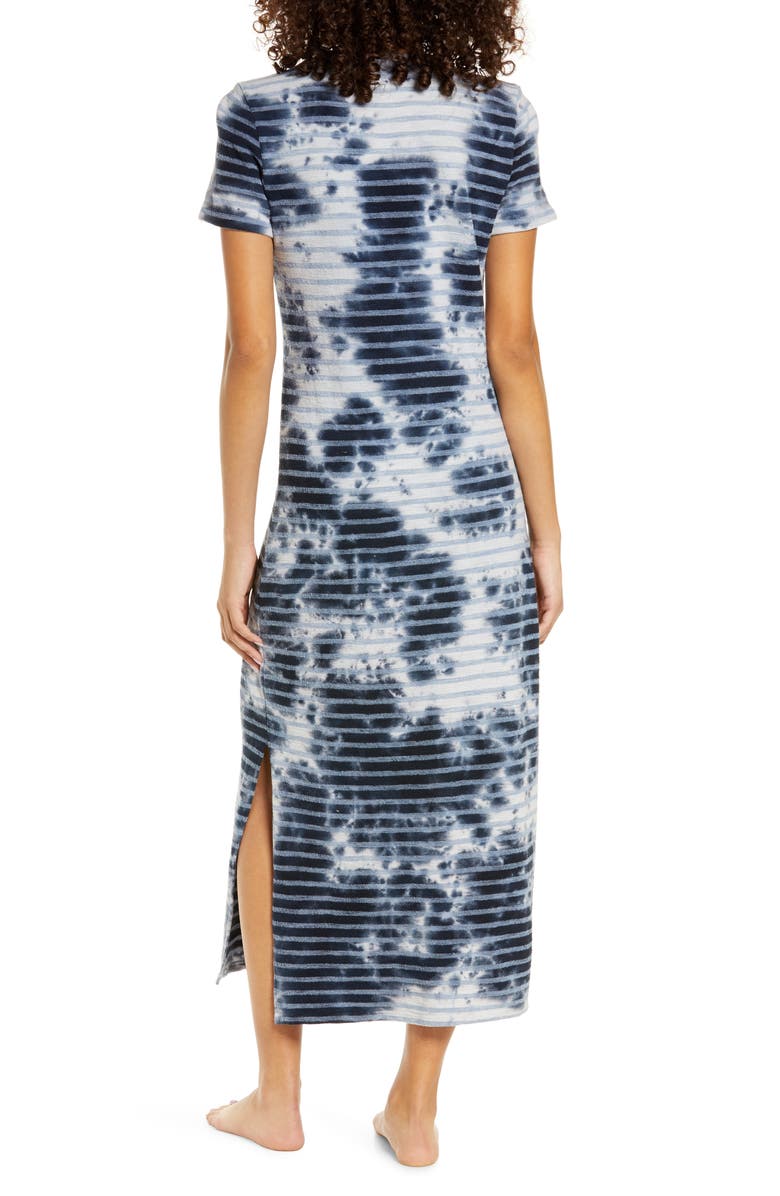 Sol Angeles Catalina Cloud Stripe Tie Dye Sleep Dress, Alternate, color, 