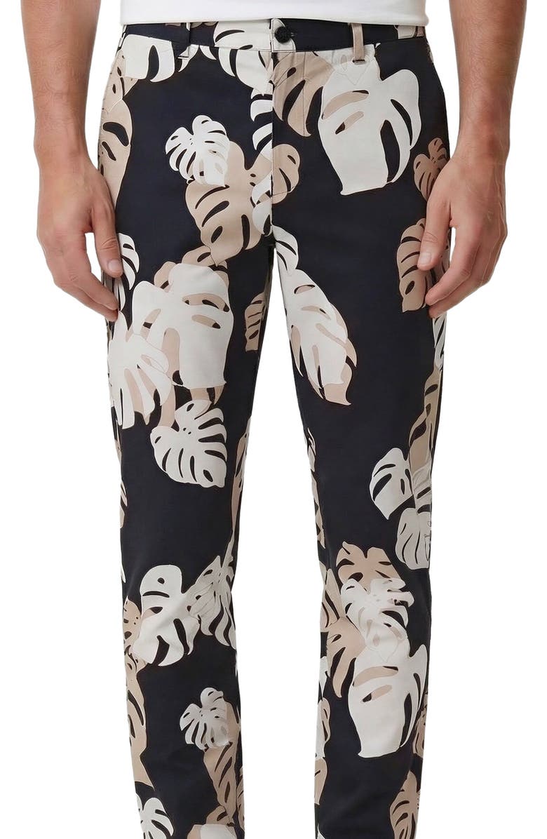 Lords of Harlech Monstera Floral Mens Tailored Pant, Alternate, color, Monstera Floral Smoke