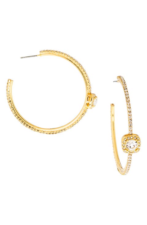 Heidi Crystal Hoop Earrings