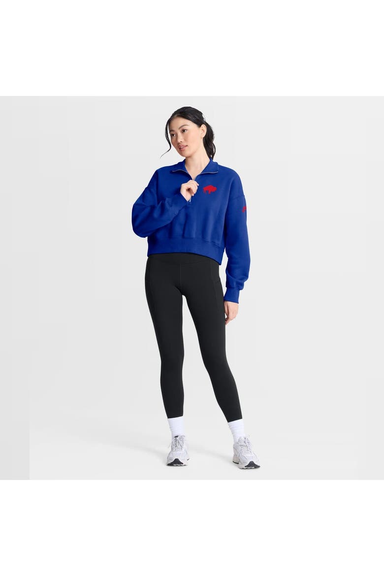 Women's Nike Royal Buffalo Bills Phoenix Fleece Quarter-Zip Sweatshirt, Alternate, color, Royal