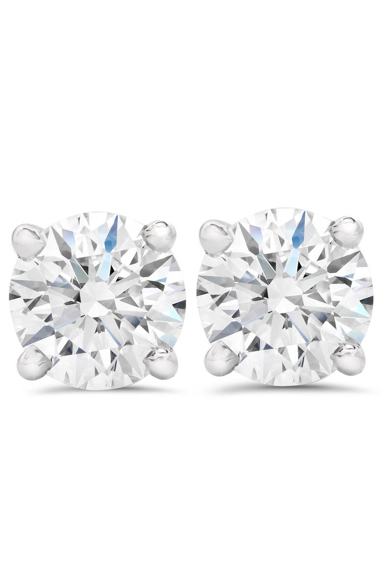 Bliss Diamond 1.50ct Lab Grown Diamond Studs 14k Gold Screw Backs, Main, color, 14K White Gold