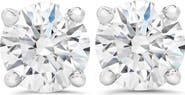 Bliss Diamond 3/4ct Diamond Studs Round Cut With Screw Backs 14K Gold Lab Created
