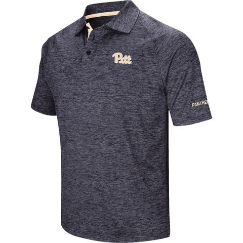 Men's Colosseum Navy Pitt Panthers Down Swing Polo