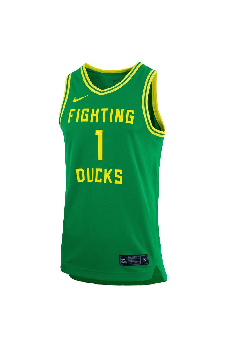 Nike Unisex Nike #1 Green Oregon Ducks Women's Basketball Replica Jersey, Alternate, color, Green