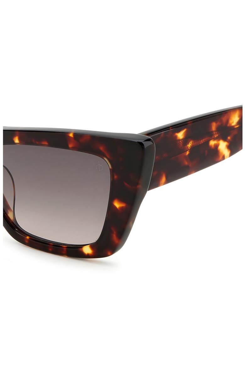 53mm Cat Eye Sunglasses, Alternate, color, HAVANA/ BROWN GRADIENT