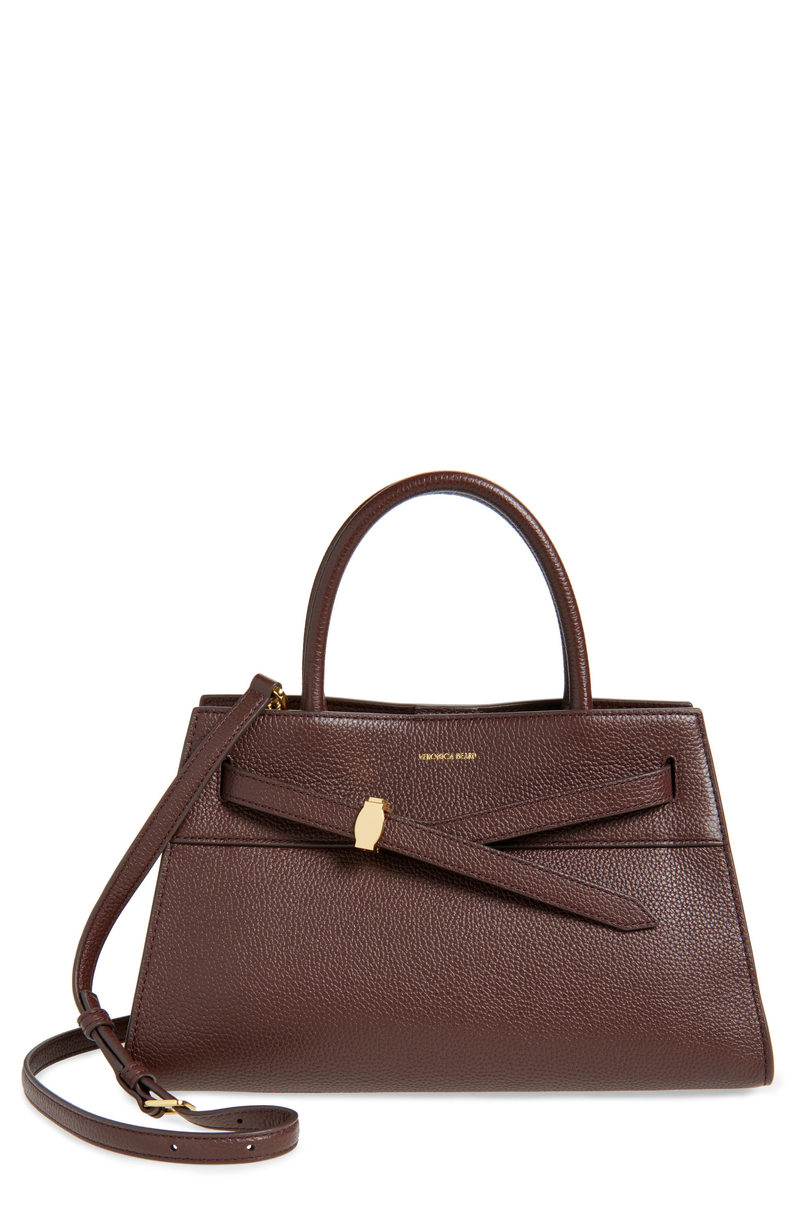 Veronica Beard Dash Leather Top Handle Bag, Main, color, 