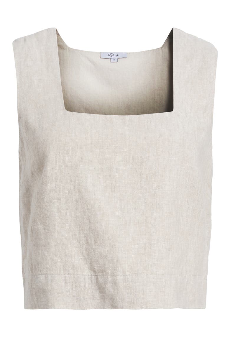 Akira Linen Crop Tank, Alternate, color, HEATHERED FLAX