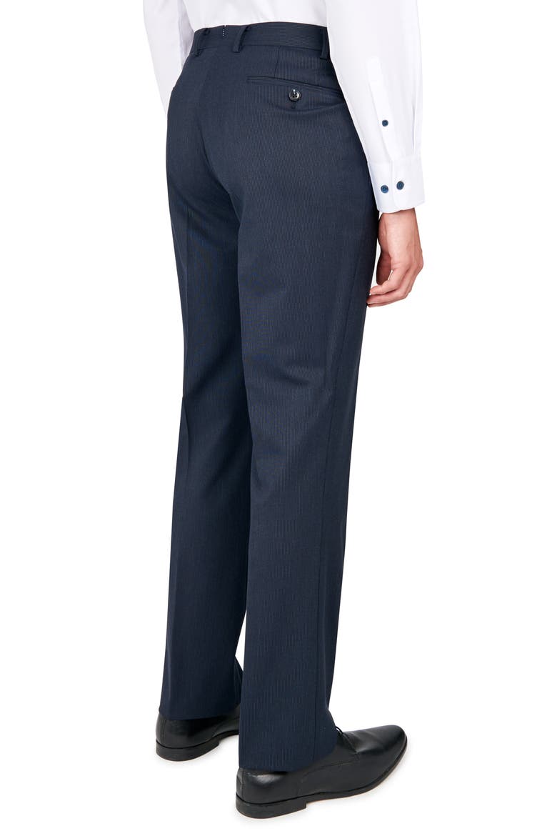 Tailored Slim Fit Pinstripe Suit, Alternate, color, NAVY