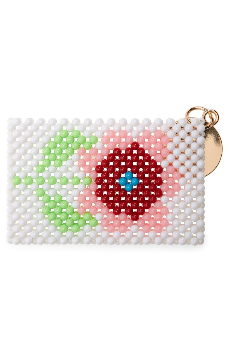 Susan Alexandra Blossom Beaded Card Holder, Alternate, color,