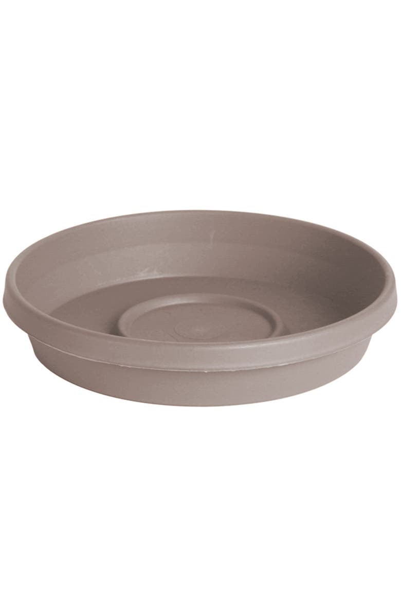 Bloem Terra 13 Inch Resin Saucer, Pebble Stone Beige, Main, color, Beige