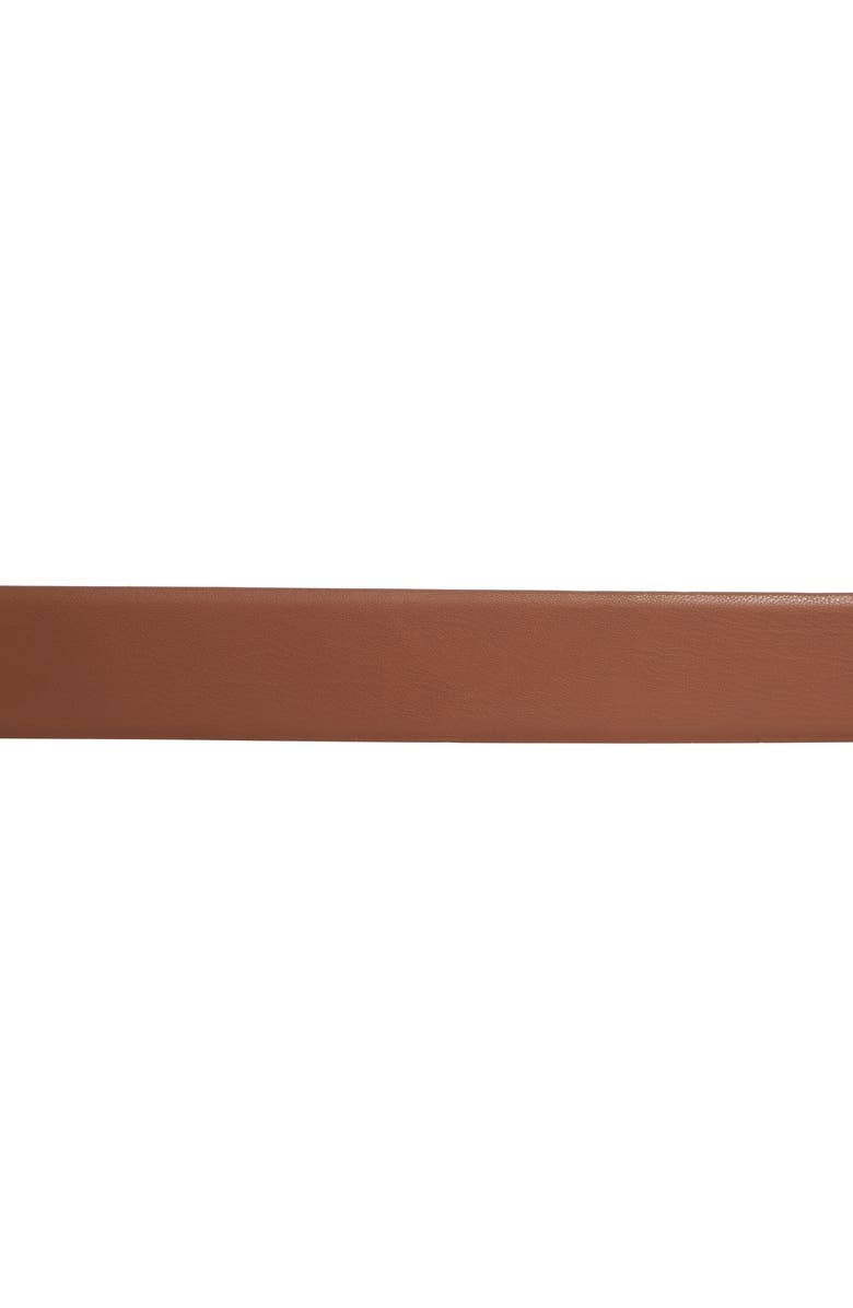 Vince Camuto Sculptural Buckle Belt, Alternate, color, Cognac