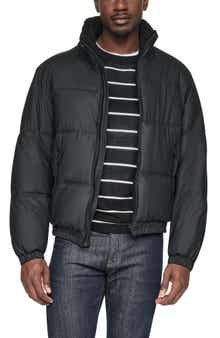 Quilted Faux Leather Bomber Jacket