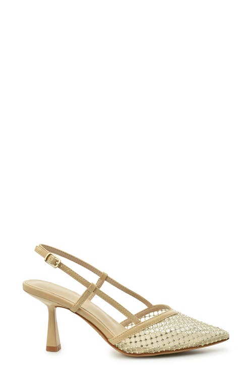 NICOLE MILLER NICOLE MILLER RHINESTONE MESH SLINGBACK PUMP