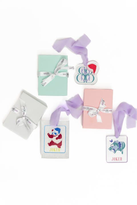Lucite Mahjong Ornaments