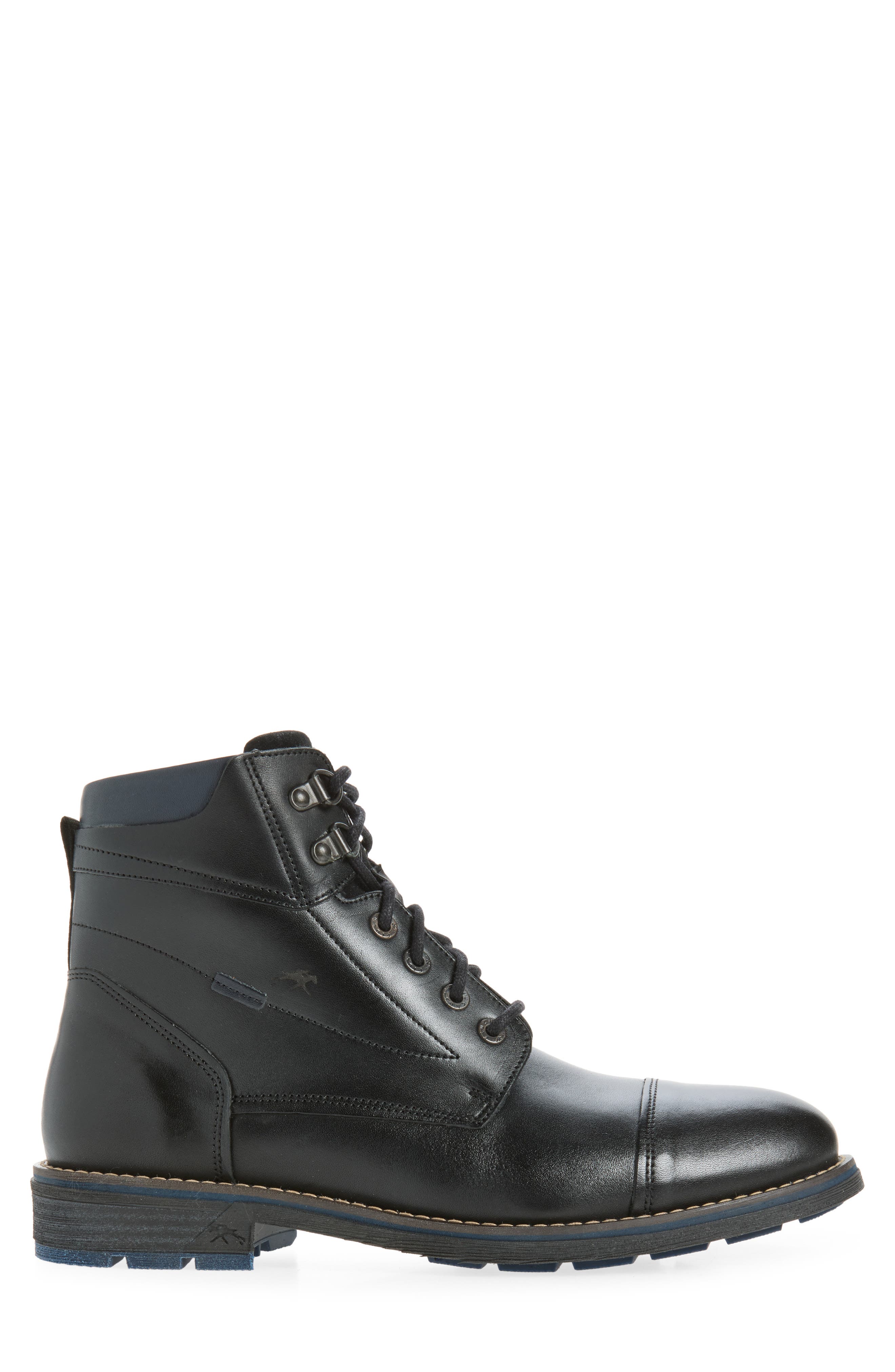 Terry Leather Boot, Alternate, color, BLACK