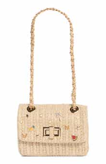 ALDO Charm Raffia Shoulder Bag