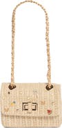 ALDO Charm Raffia Shoulder Bag