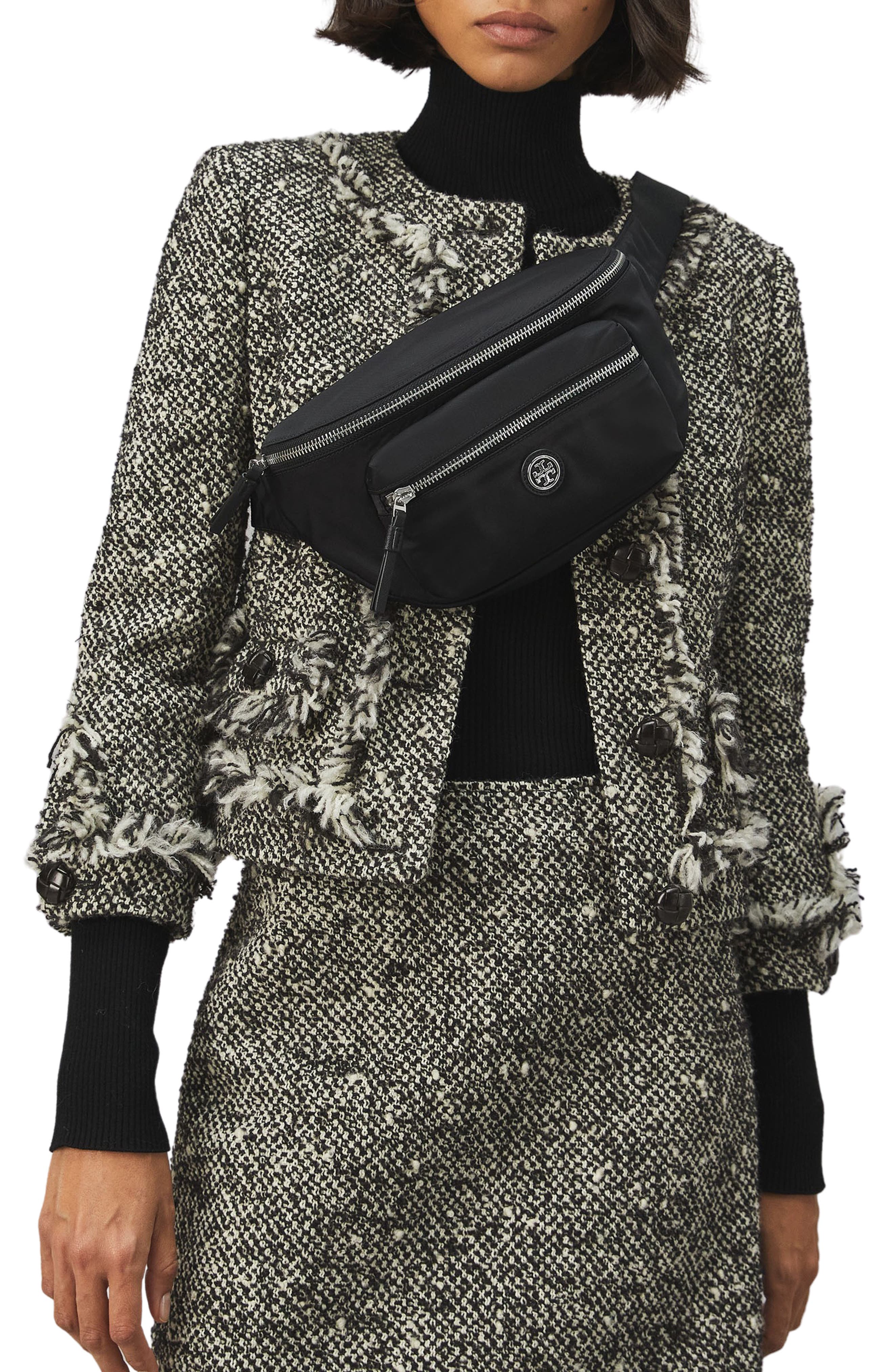 Tory Burch Virginia Recycled Nylon Belt Bag, Alternate, color, 