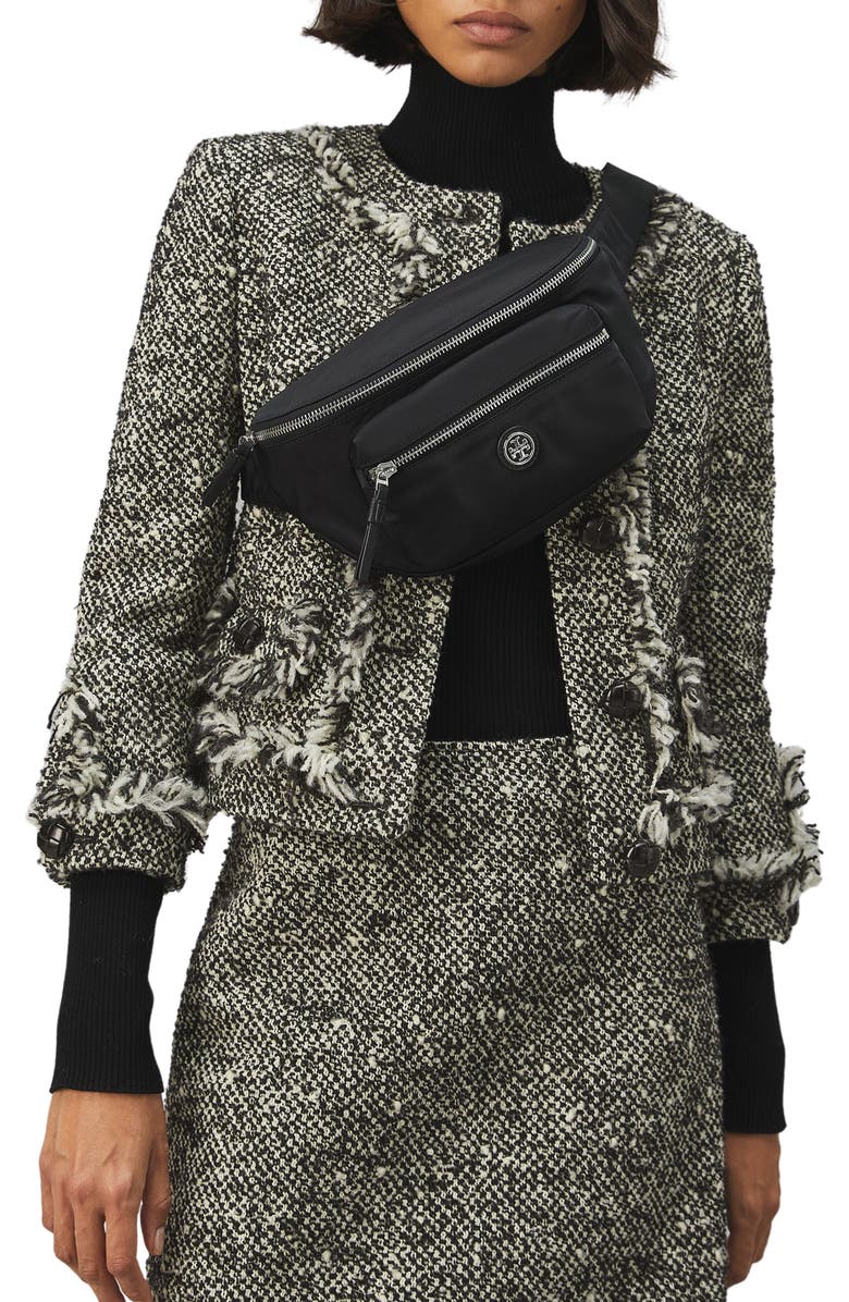 Tory Burch Virginia Recycled Nylon Belt Bag, Alternate, color,