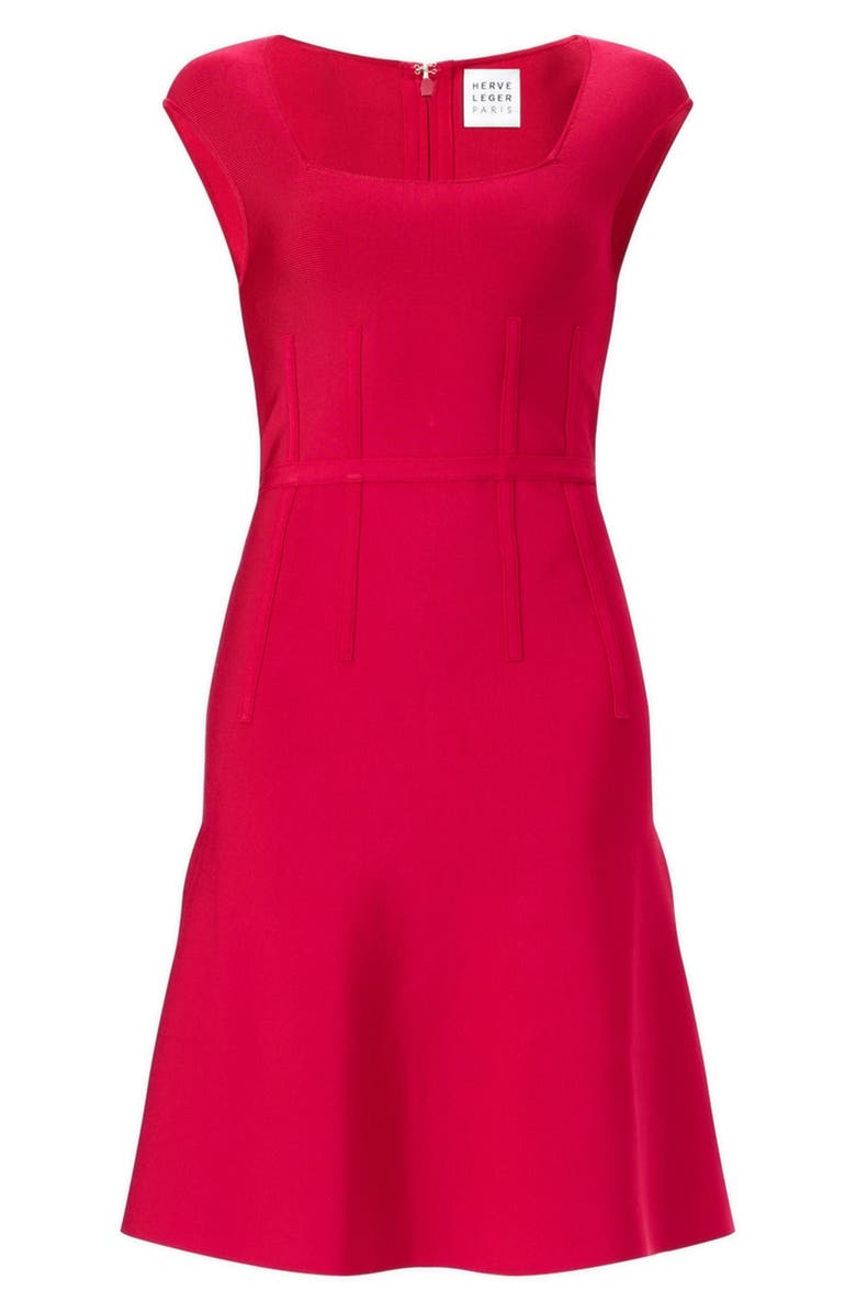 Herve Leger The Beatrice Dress, Alternate, color, Hibiscus